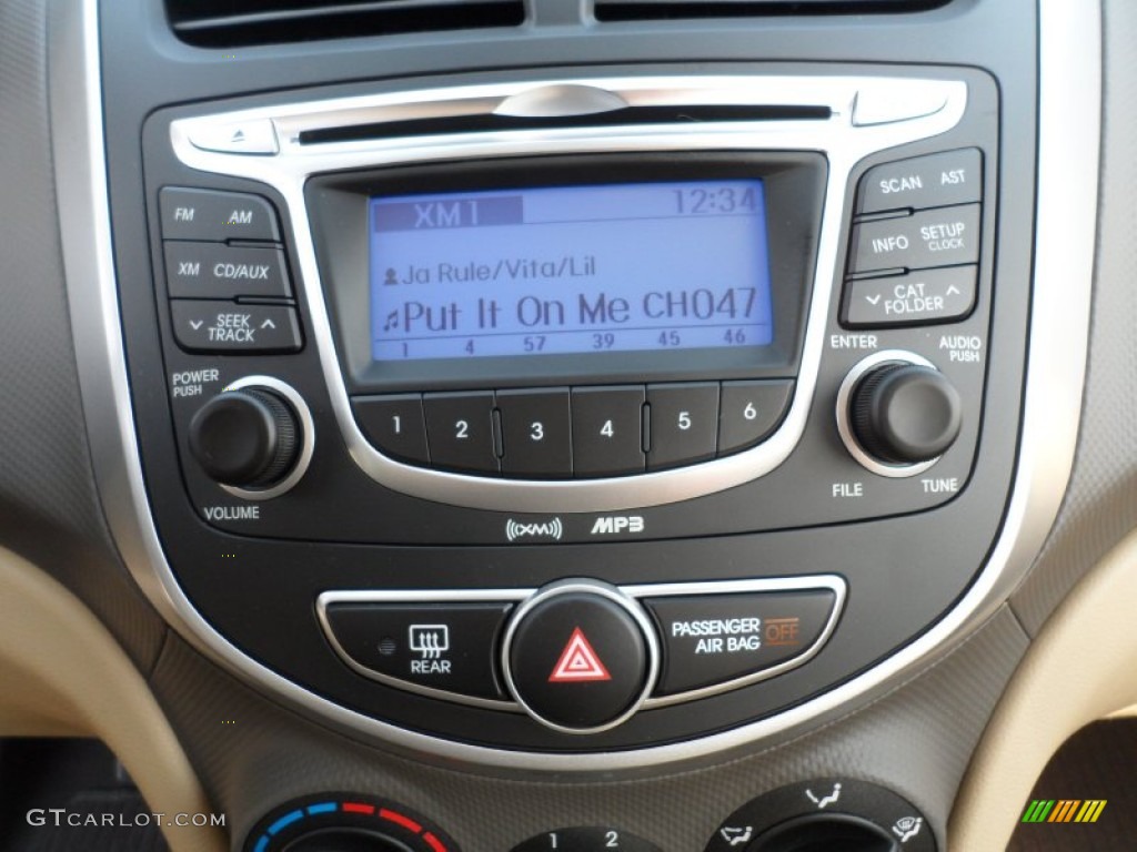 2012 Hyundai Accent GLS 4 Door Audio System Photo #60894958