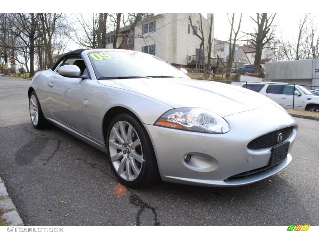 2009 XK XK8 Convertible - Liquid Silver / Charcoal photo #7