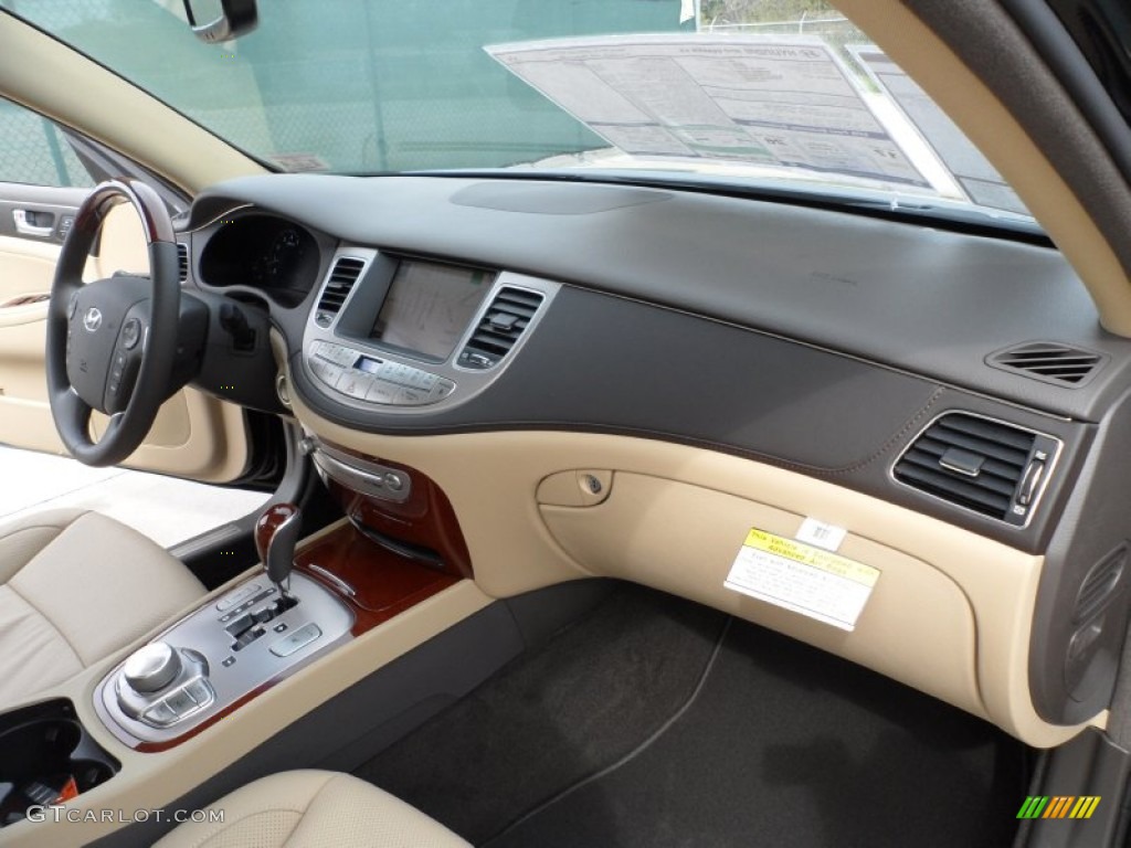 2012 Hyundai Genesis 4.6 Sedan Cashmere Dashboard Photo #60895507