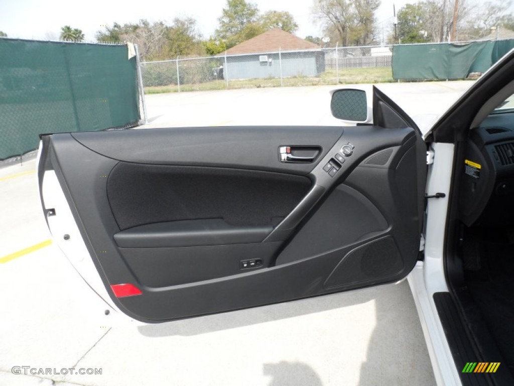 2012 Hyundai Genesis Coupe 2.0T Black Cloth Door Panel Photo #60895864