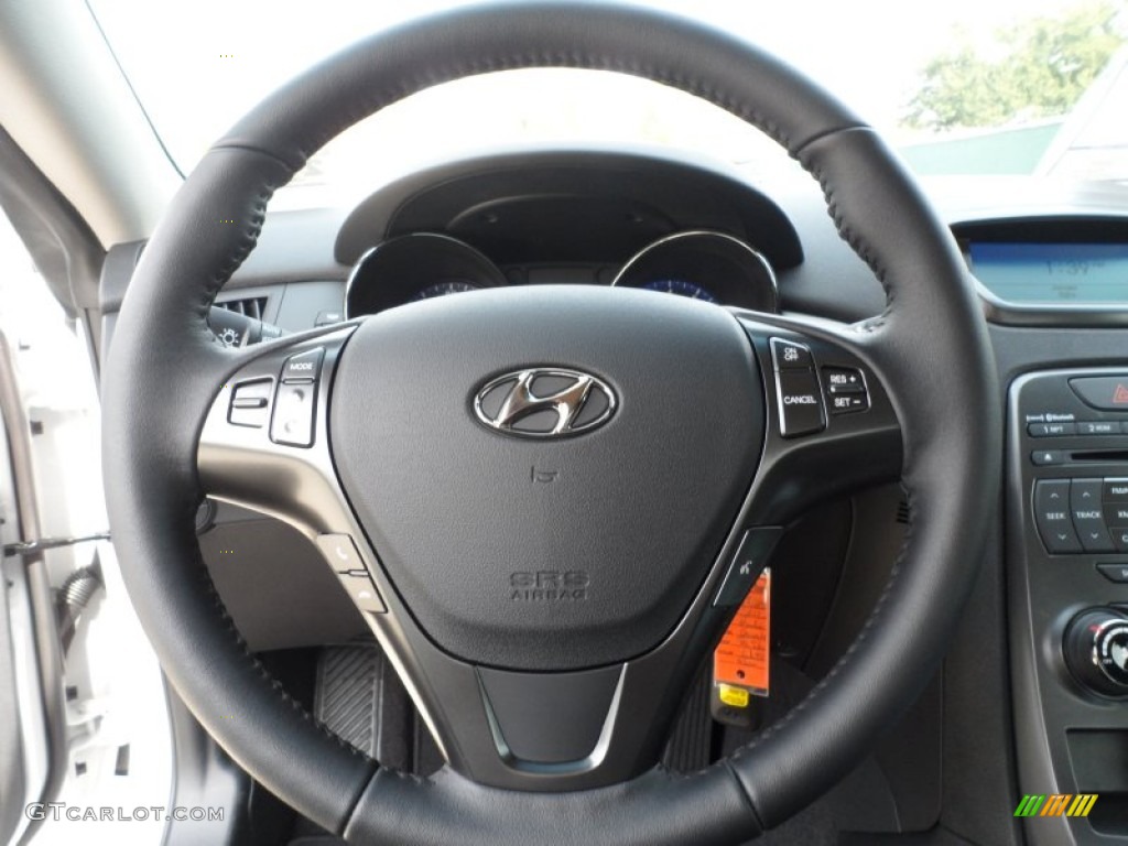 2012 Hyundai Genesis Coupe 2.0T Black Cloth Steering Wheel Photo #60895957