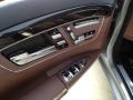 2012 Mercedes-Benz S Black/Chestnut Brown Interior Door Panel Photo