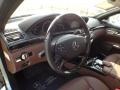 2012 Mercedes-Benz S Black/Chestnut Brown Interior Dashboard Photo