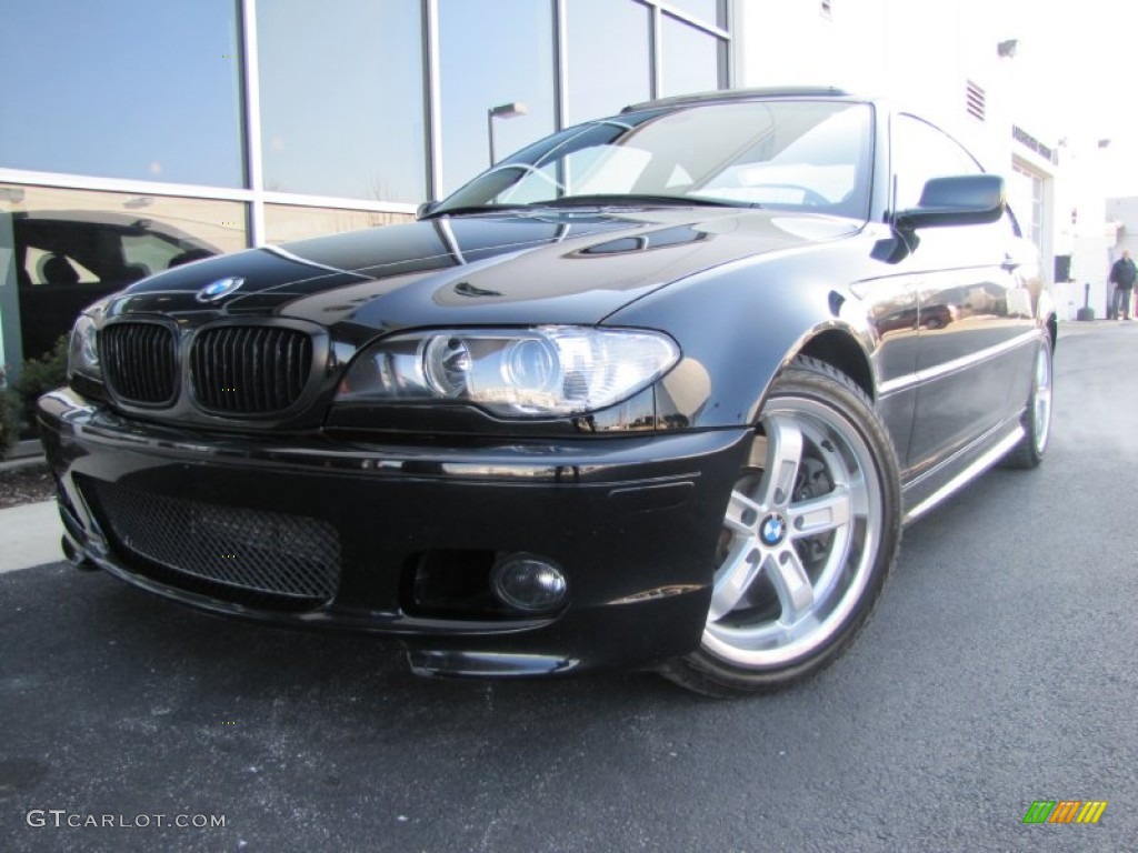 2006 3 Series 330i Coupe - Black Sapphire Metallic / Black photo #20