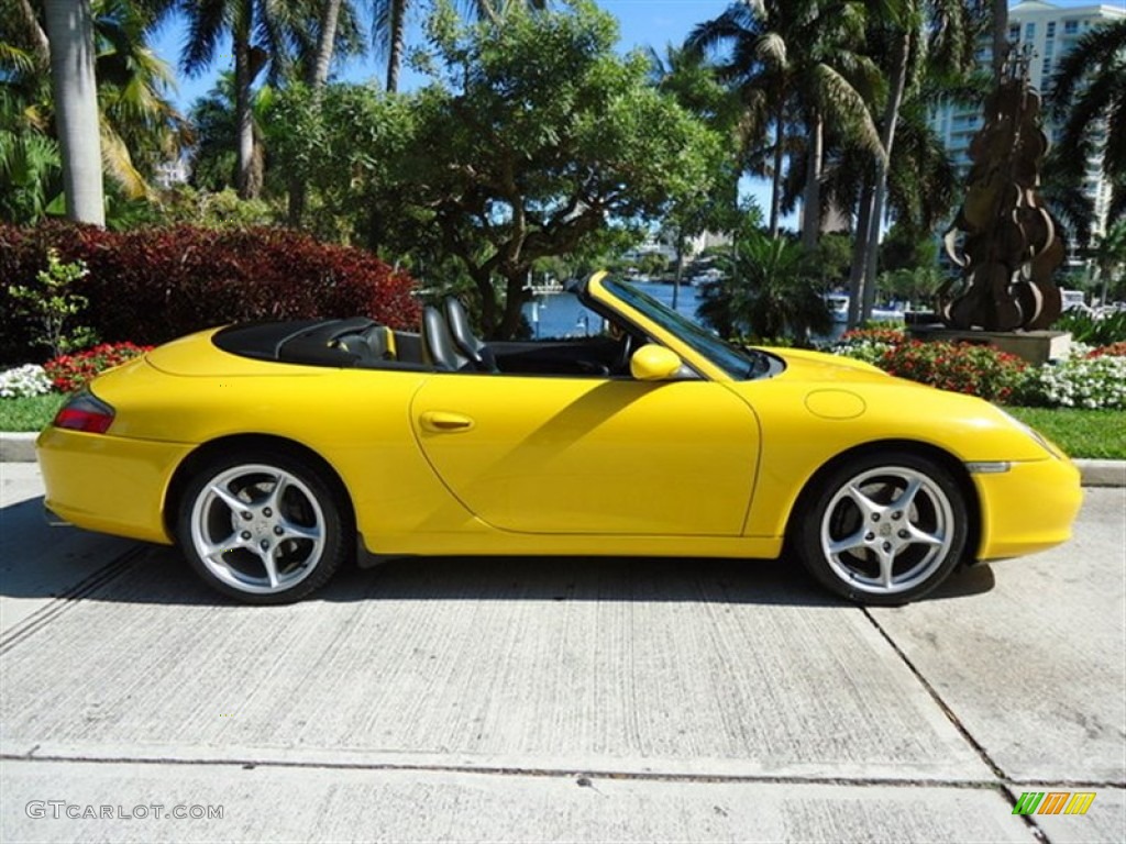 Speed Yellow 2002 Porsche 911 Carrera Cabriolet Exterior Photo #60898183