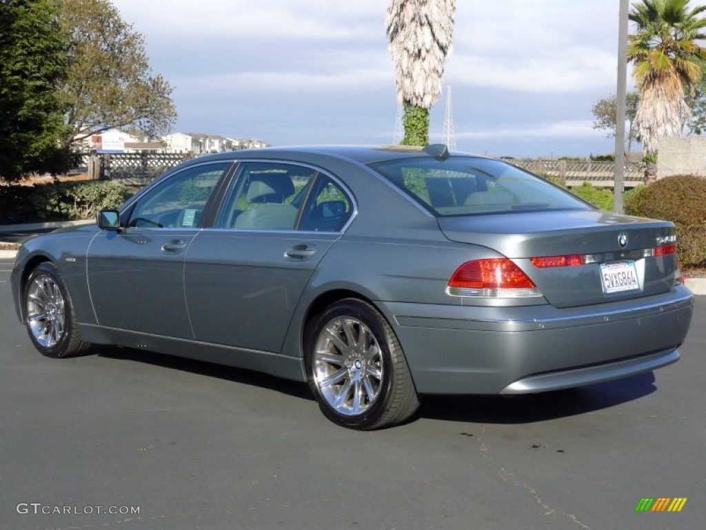 2003 7 Series 745Li Sedan - Slate Green Metallic / Basalt Grey/Stone Green photo #4