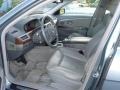 2003 BMW 7 Series Basalt Grey/Stone Green Interior Interior Photo