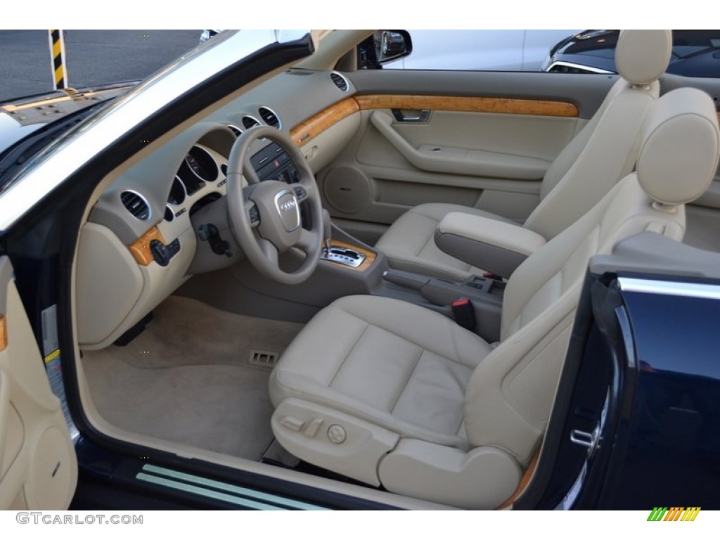 Cardamom Beige Interior 2009 Audi A4 3.2 quattro Cabriolet Photo #60899467