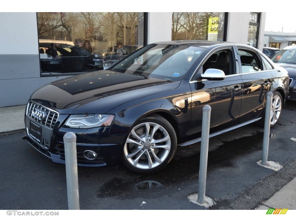 2010 S4 3.0 quattro Sedan - Deep Sea Blue Pearl Effect / Black photo #1