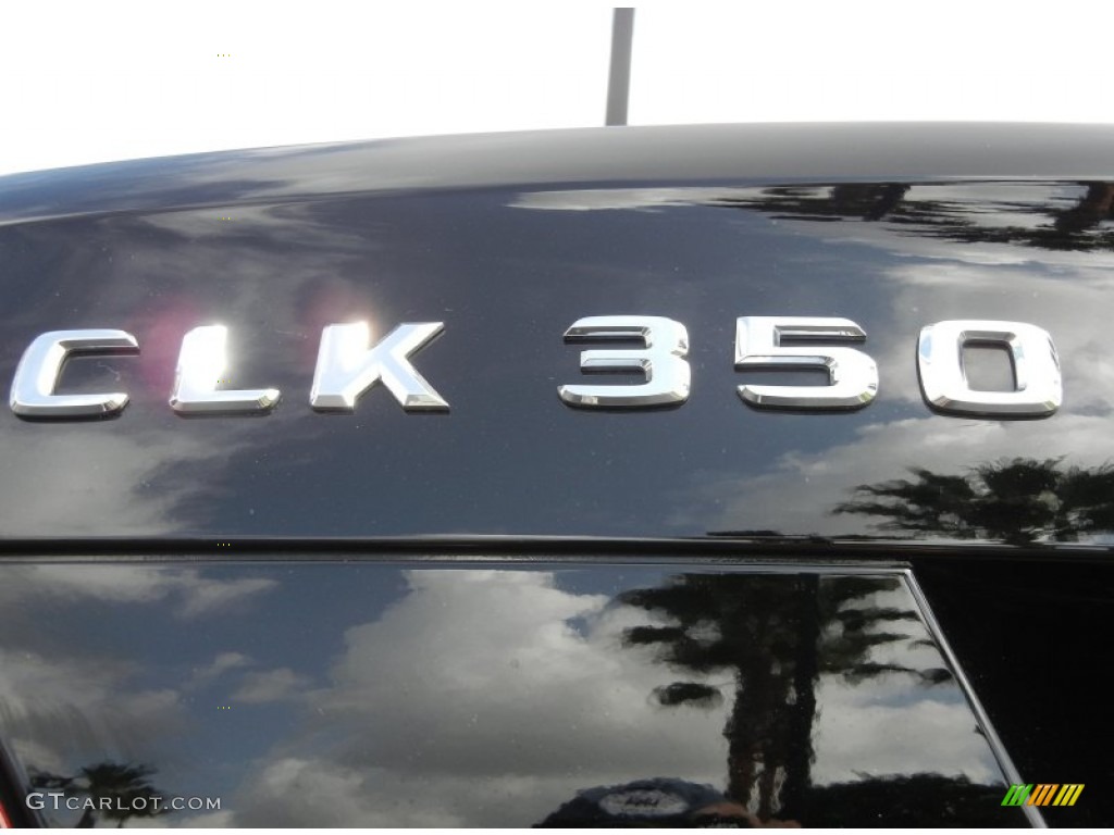 2009 CLK 350 Cabriolet - Black / Black photo #14