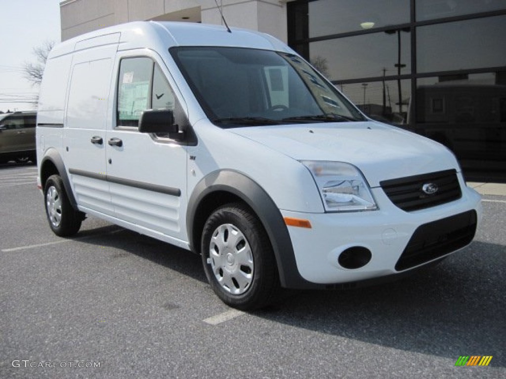 Frozen White 2012 Ford Transit Connect XLT Van Exterior Photo #60902460