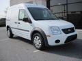 Frozen White 2012 Ford Transit Connect XLT Van Exterior