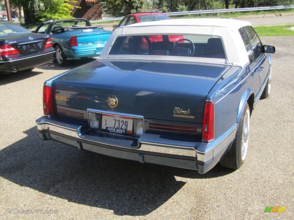 1990 Eldorado Touring Coupe - Sapphire Blue Metallic / Dark Blue photo #5
