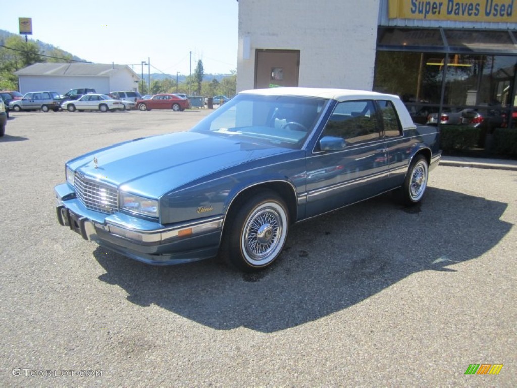 1990 Eldorado Touring Coupe - Sapphire Blue Metallic / Dark Blue photo #16