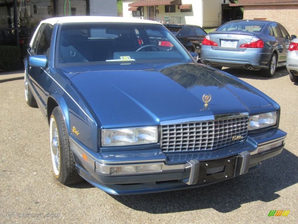 1990 Eldorado Touring Coupe - Sapphire Blue Metallic / Dark Blue photo #19