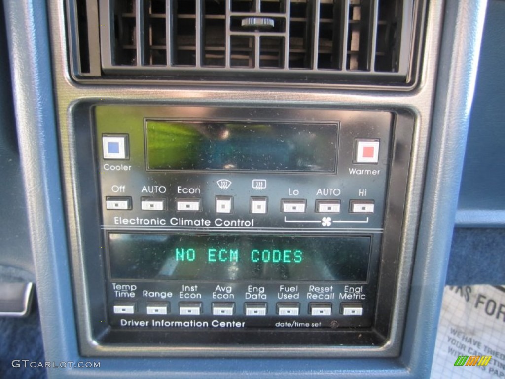 1990 Cadillac Eldorado Touring Coupe Controls Photo #60904420