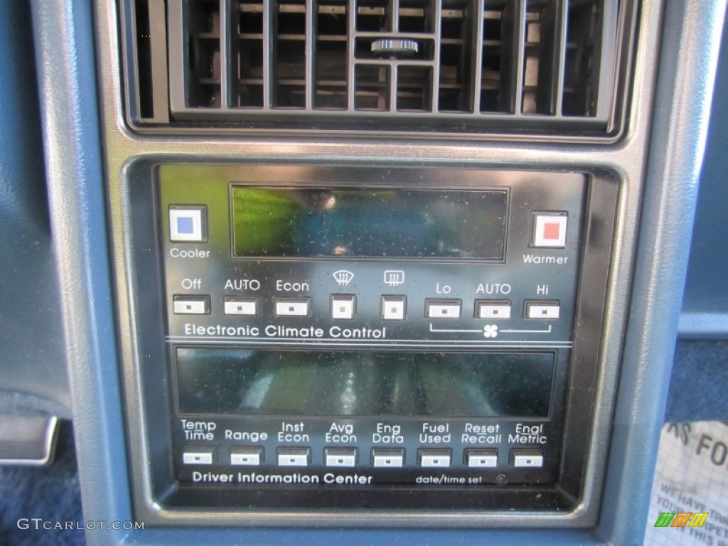 1990 Cadillac Eldorado Touring Coupe Controls Photos