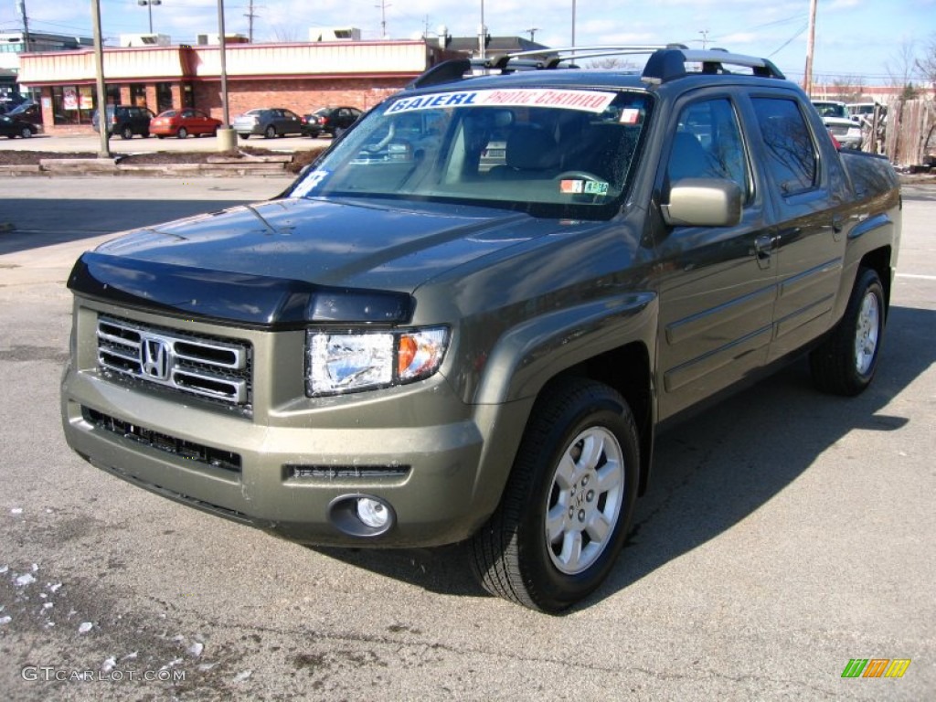 2007 Ridgeline RTL - Aberdeen Green Metallic / Beige photo #2