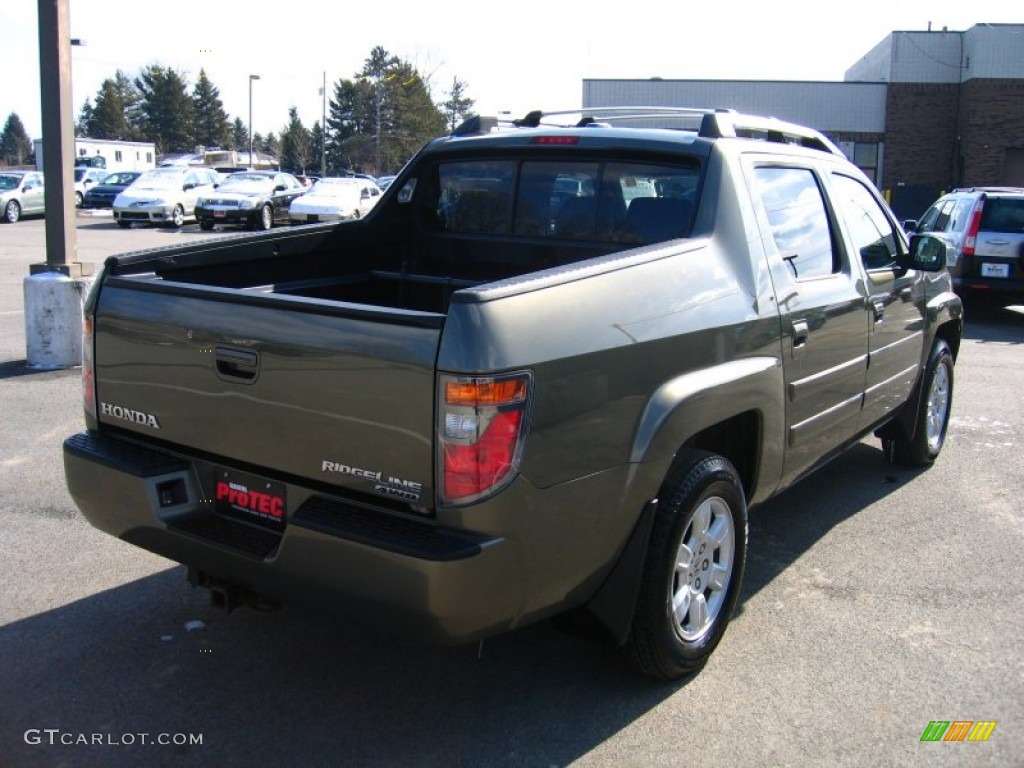 2007 Ridgeline RTL - Aberdeen Green Metallic / Beige photo #3