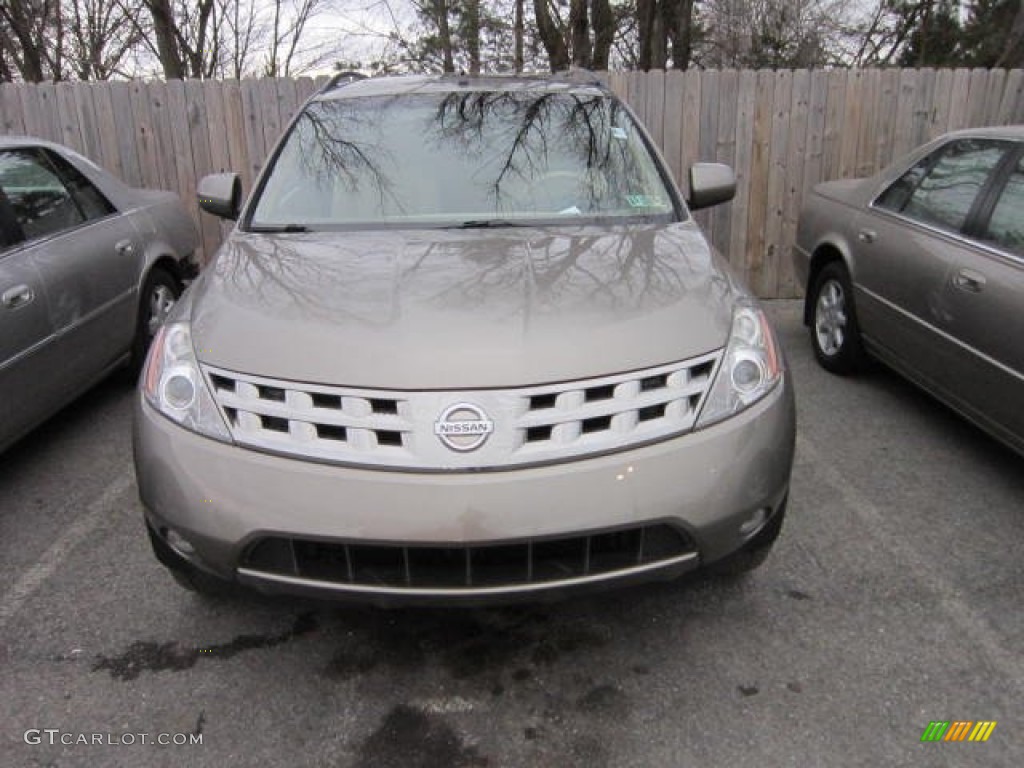 2004 Murano SE AWD - Polished Pewter Metallic / Cafe Latte photo #2