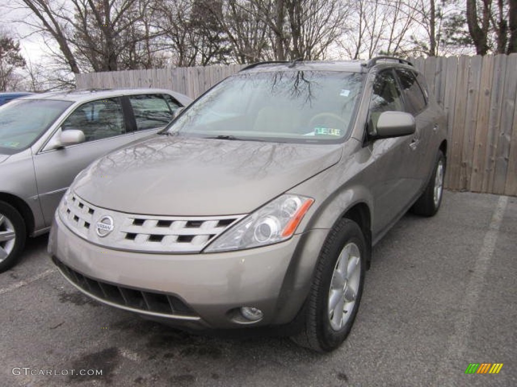 2004 Murano SE AWD - Polished Pewter Metallic / Cafe Latte photo #3