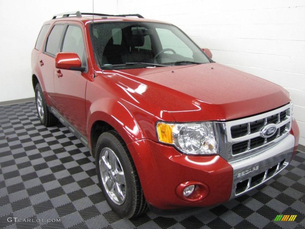 2009 Escape Limited 4WD - Sangria Red Metallic / Charcoal photo #1