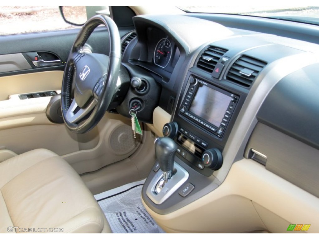 2008 CR-V EX-L 4WD - Green Tea Metallic / Ivory photo #5