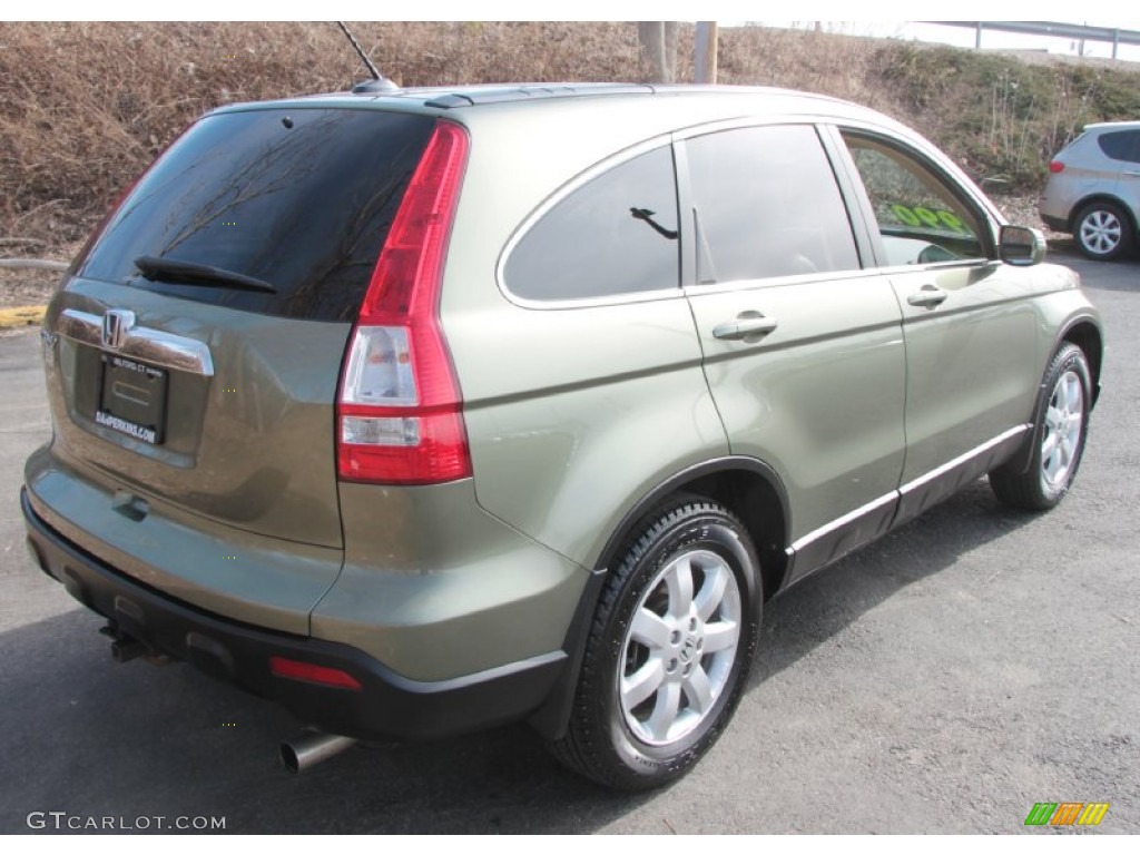 2008 CR-V EX-L 4WD - Green Tea Metallic / Ivory photo #6
