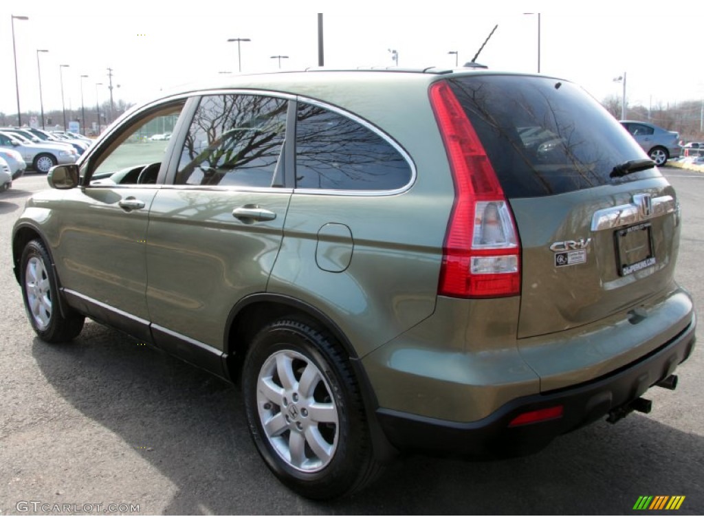 2008 CR-V EX-L 4WD - Green Tea Metallic / Ivory photo #10