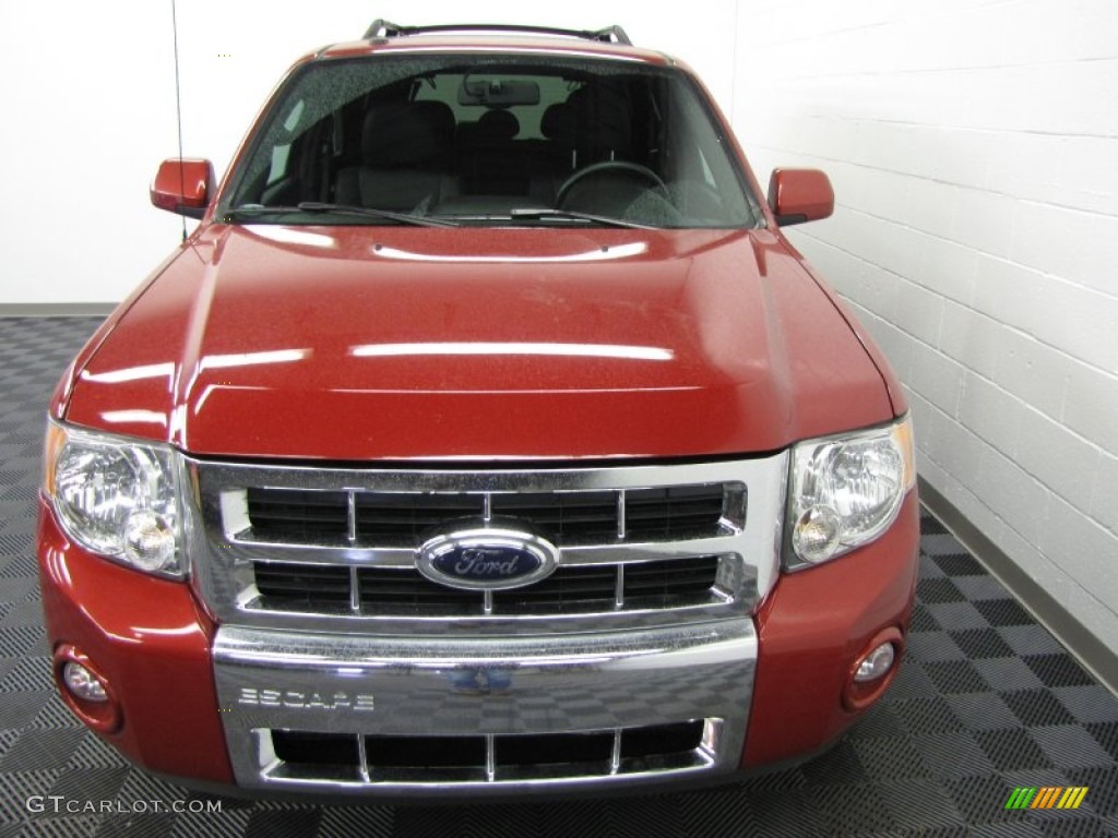 2009 Escape Limited 4WD - Sangria Red Metallic / Charcoal photo #7