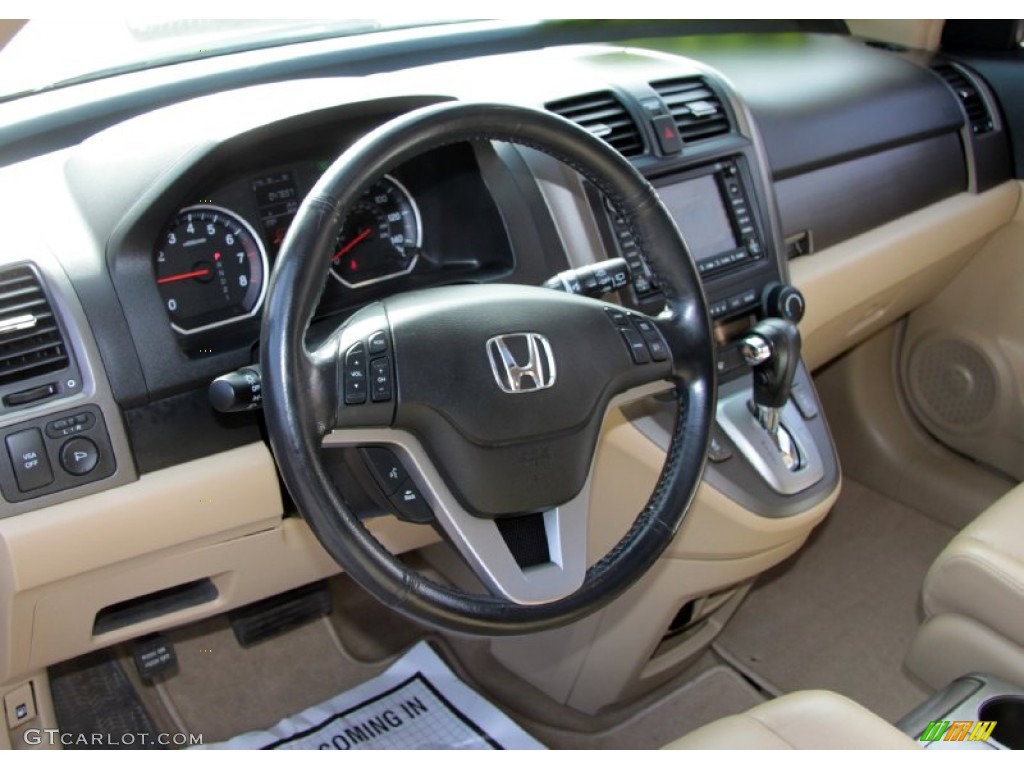 2008 CR-V EX-L 4WD - Green Tea Metallic / Ivory photo #14