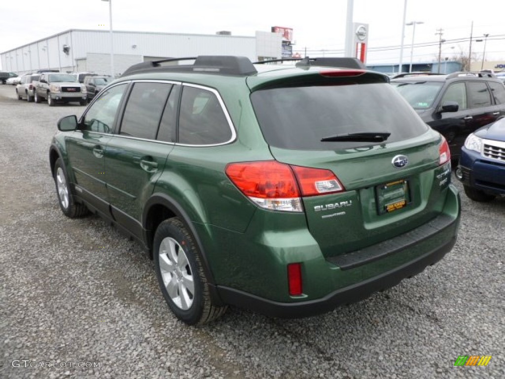 2012 Outback 2.5i Premium - Cypress Green Pearl / Warm Ivory photo #4