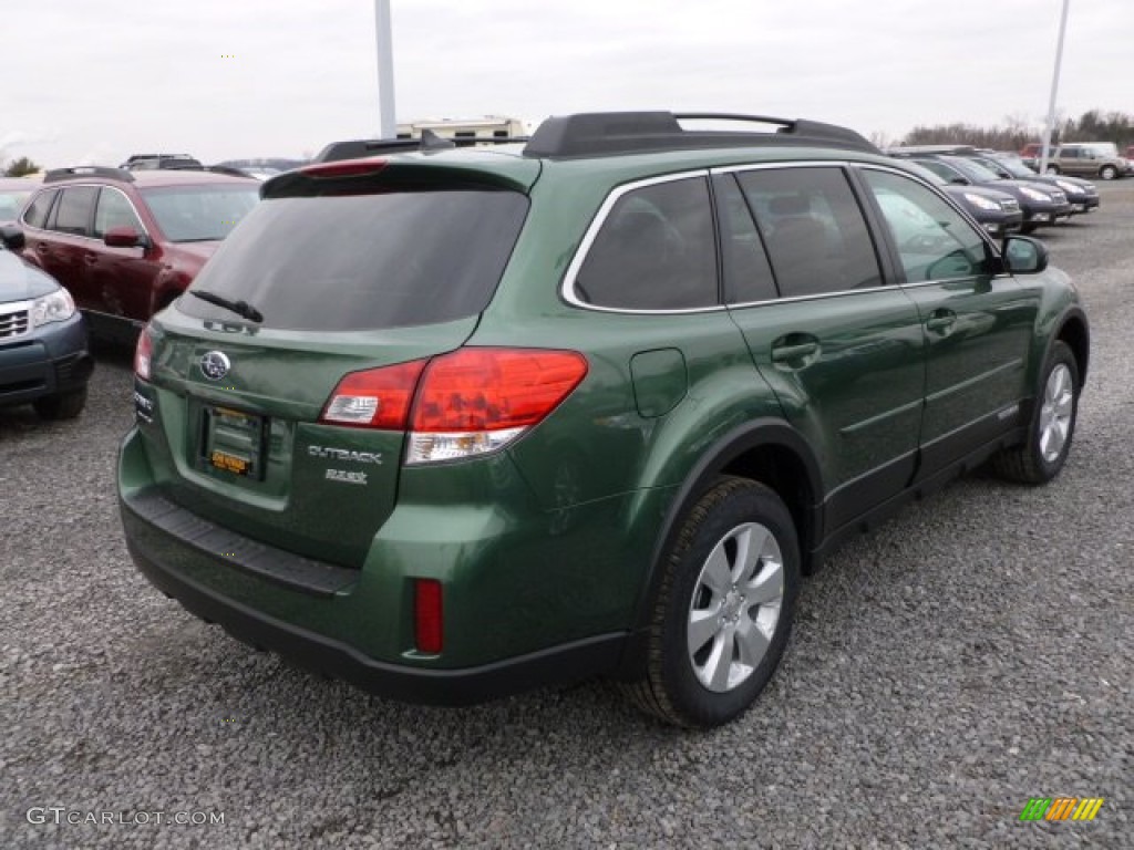 2012 Outback 2.5i Premium - Cypress Green Pearl / Warm Ivory photo #6