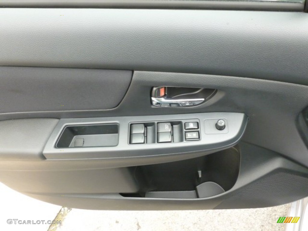 2012 Subaru Impreza 2.0i Premium 5 Door Black Door Panel Photo #60908483