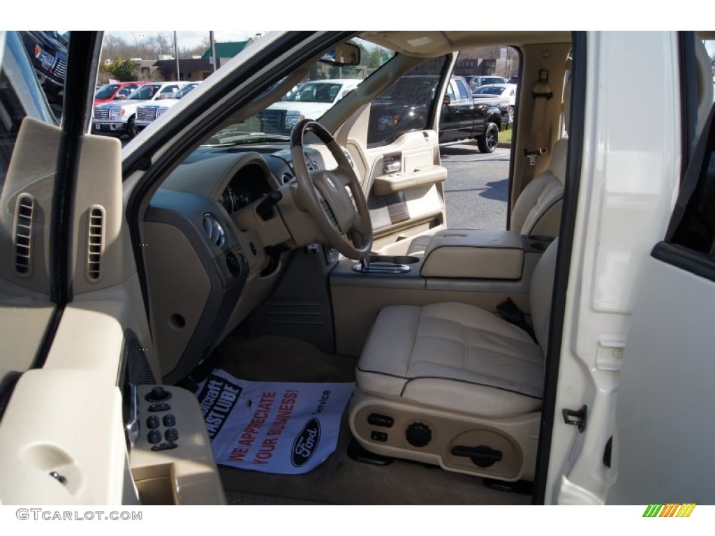 Light Parchment/Espresso Interior 2007 Lincoln Mark LT SuperCrew 4x4 Photo #60909494
