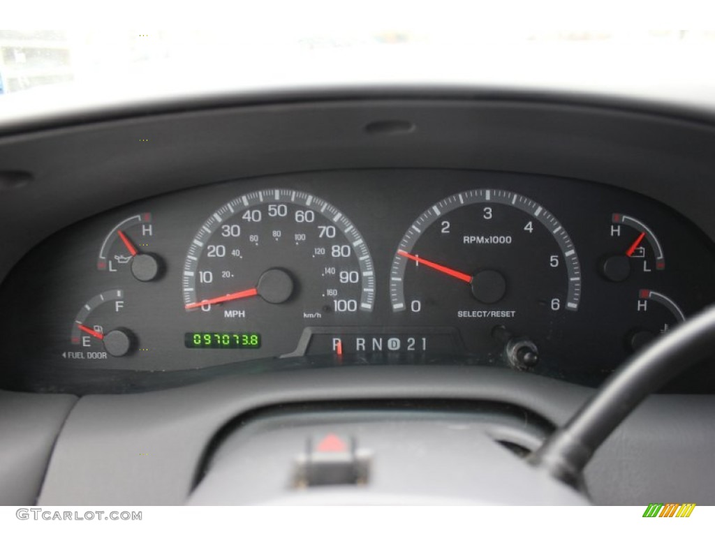 2002 Ford F150 XLT Regular Cab 4x4 Gauges Photo #60909611