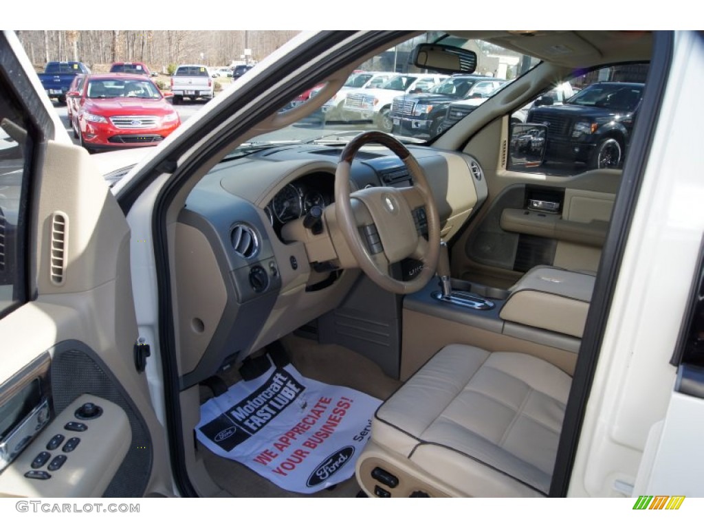 Light Parchment/Espresso Interior 2007 Lincoln Mark LT SuperCrew 4x4 Photo #60909626
