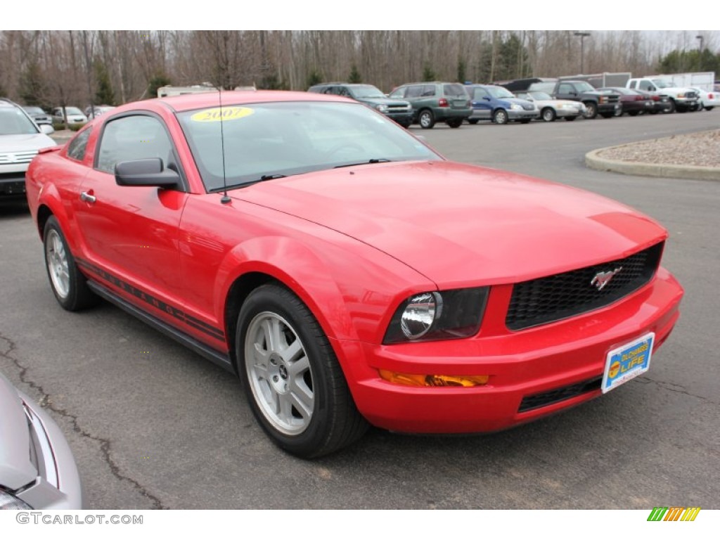 2007 Mustang V6 Deluxe Coupe - Torch Red / Dark Charcoal photo #14
