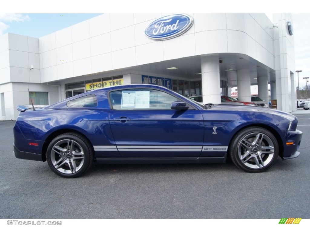 Kona Blue Metallic 2010 Ford Mustang Shelby GT500 Coupe Exterior Photo #60910127