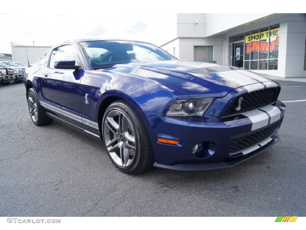 Kona Blue Metallic 2010 Ford Mustang Shelby GT500 Coupe Exterior Photo #60910136