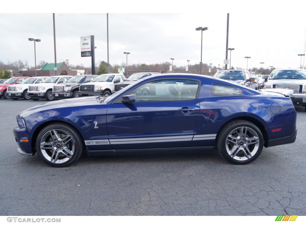 Kona Blue Metallic 2010 Ford Mustang Shelby GT500 Coupe Exterior Photo #60910163