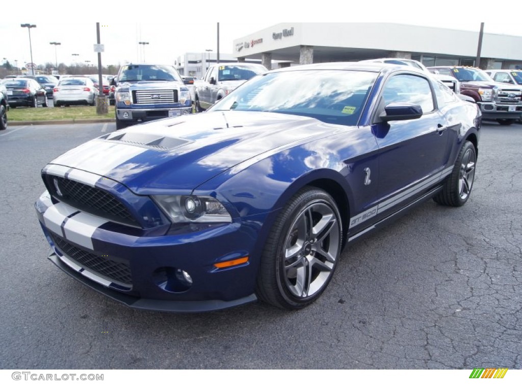 Kona Blue Metallic 2010 Ford Mustang Shelby GT500 Coupe Exterior Photo #60910175