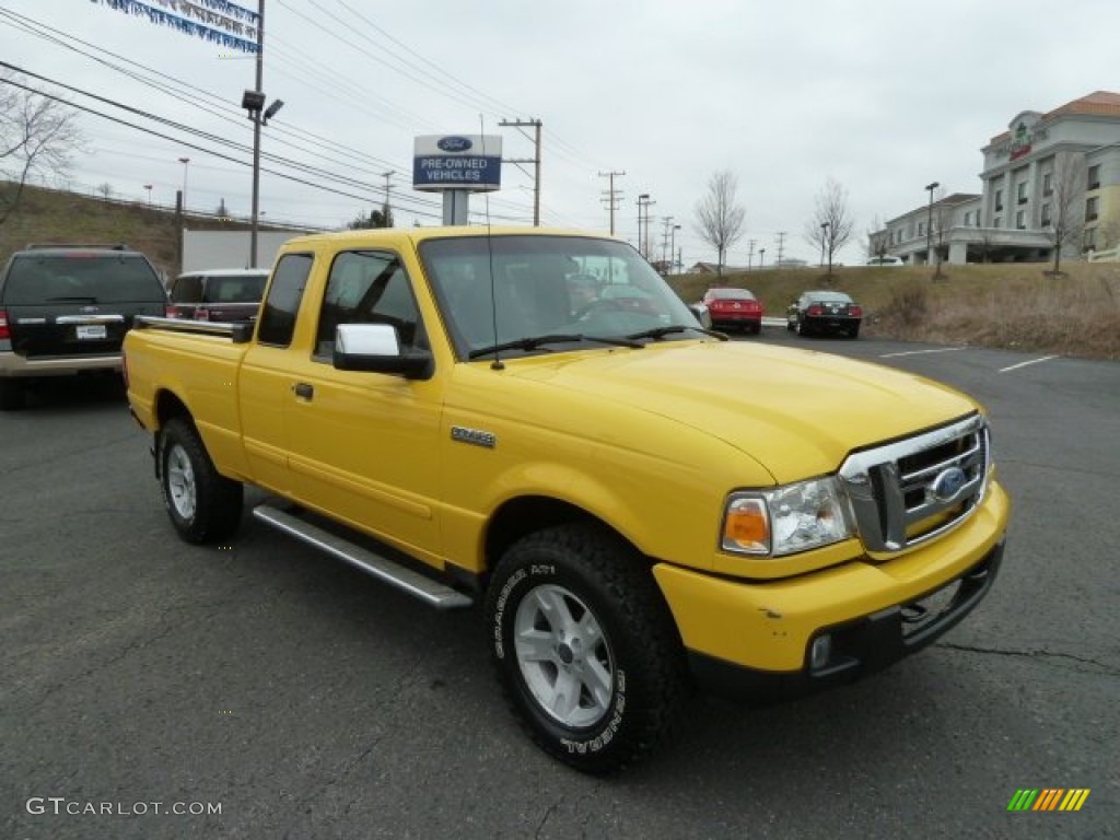 2006 Ranger XLT SuperCab 4x4 - Screaming Yellow / Medium Dark Flint photo #1