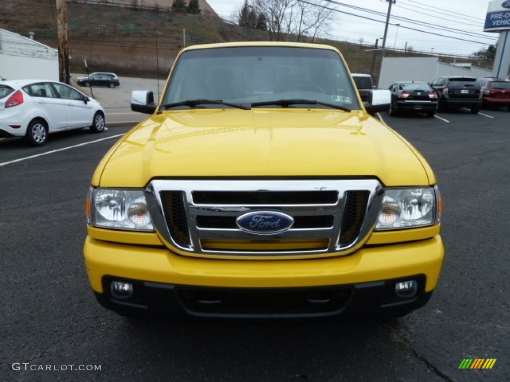 2006 Ranger XLT SuperCab 4x4 - Screaming Yellow / Medium Dark Flint photo #6
