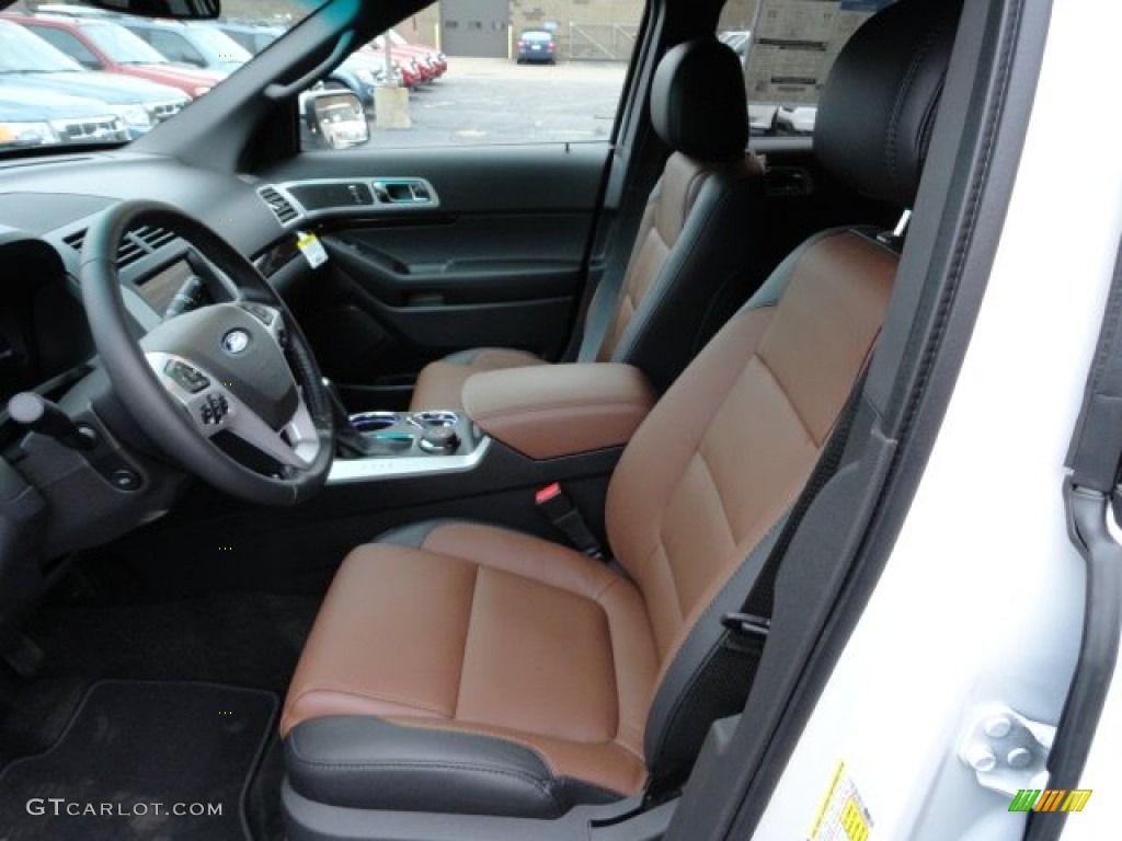 Charcoal Black Pecan Interior 2012 Ford Explorer Limited 4wd