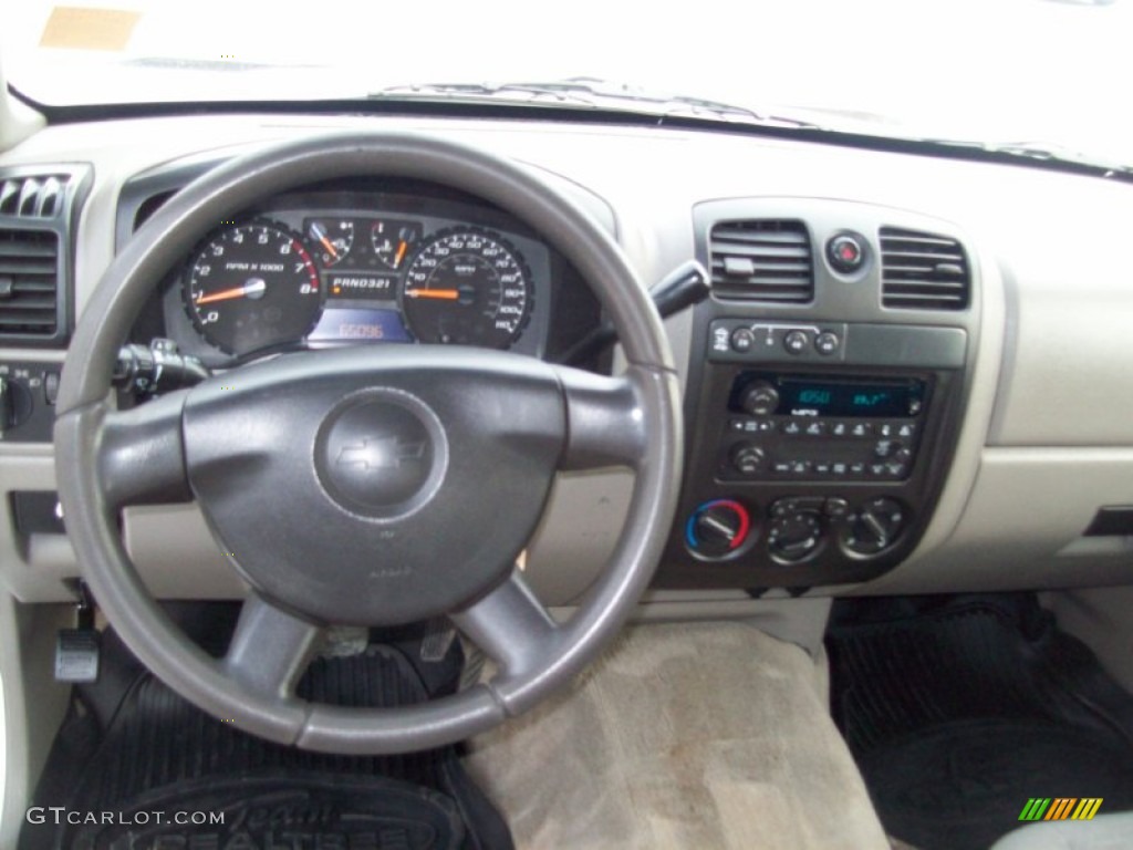 2005 Chevrolet Colorado Z71 Extended Cab 4x4 Sandstone Dashboard Photo #60912344