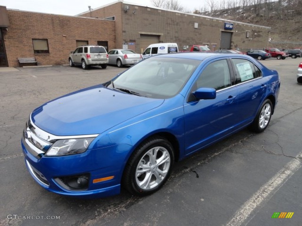 2012 Fusion SE - Blue Flame Metallic / Charcoal Black photo #5