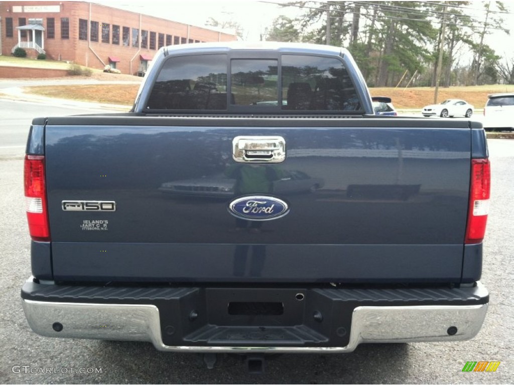 2006 F150 XLT SuperCrew - True Blue Metallic / Medium/Dark Flint photo #4