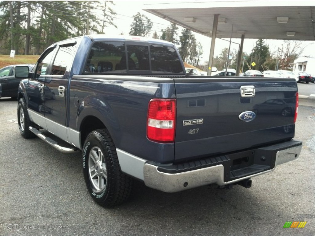 2006 F150 XLT SuperCrew - True Blue Metallic / Medium/Dark Flint photo #5