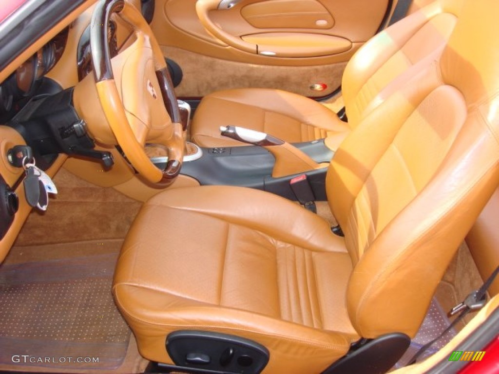 Natural Brown Interior 2002 Porsche 911 Carrera Cabriolet Photo #60916338